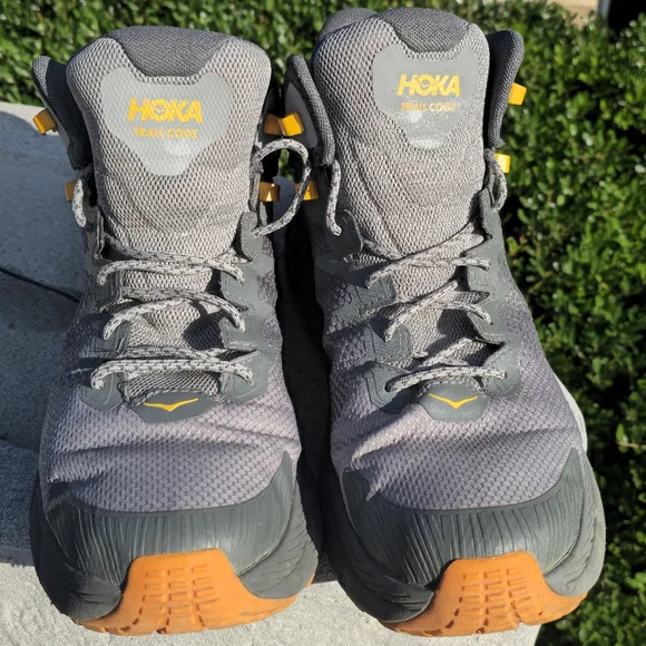 Hoka Men's Shoes - Gray and Orange 12D - Picture 3 of 9